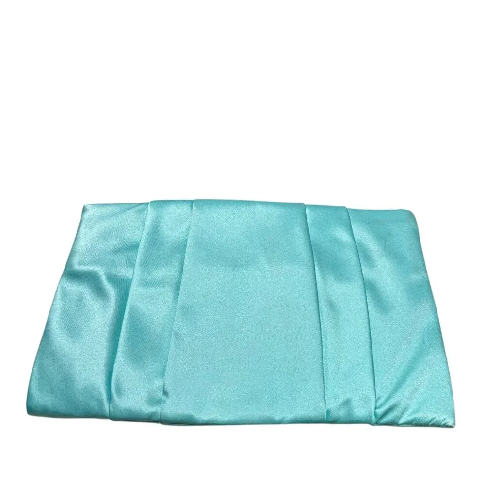 Kate Spade April Wedding Belles Robin's Egg Bridal Clutch Bag Bride Formal Satin